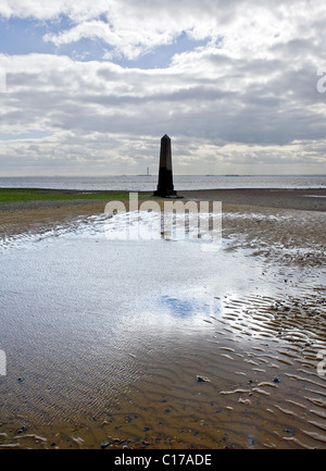 Die Crowstone auf das Vorland bei Southend on Sea.  Foto von Gordon Scammell Stockfoto