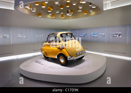 BMW Museum, BMW Isetta, Bubble Car, von 1955-57, München, Bayern, Deutschland, Europa Stockfoto