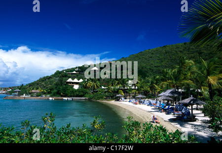 Bitter End Yachtclub auf Virgin Gorda Island, Britische Jungferninseln, Karibik Stockfoto