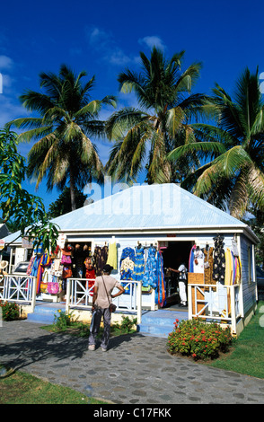 Bunte-Shop in Roadtown auf Tortola Island, Britische Jungferninseln, Karibik Stockfoto