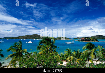 Bitter End Yachtclub auf Virgin Gorda Island, Britische Jungferninseln, Karibik Stockfoto