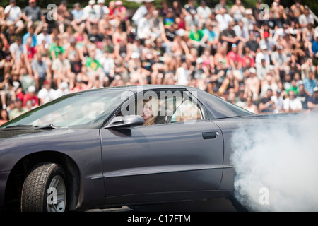 Burnout Autofestival, St-Cyprien Stockfoto