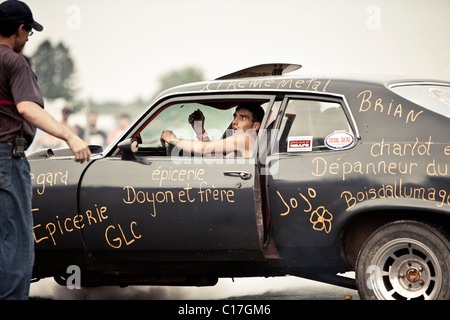 Burnout Autofestival, St-Cyprien Stockfoto