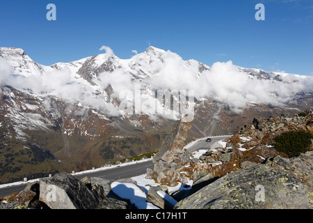 Ferleiten-Tal, Mt. Grosses Wiesbachhorn, Großglockner-Hochalpenstraße, Nationalpark Hohe Tauern, Salzburg, Austria, Europe Stockfoto