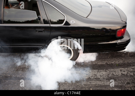 Burnout Autofestival, St-Cyprien Stockfoto