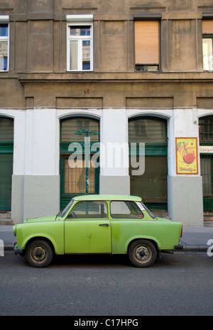 Trabant Auto in Budapest Stockfoto