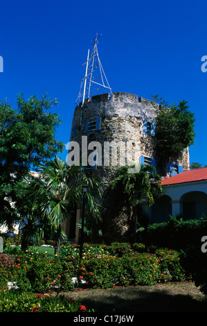 Hotel Herzog Blaubarts Burg in Charlotte Amalie, St. Thomas Island, Vereinigte Staaten Jungferninseln, Karibik Stockfoto
