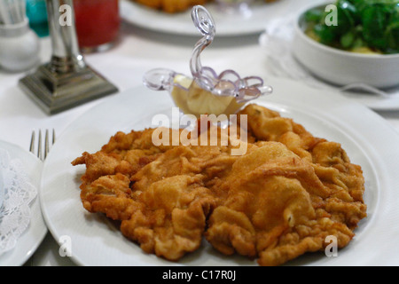 Wiener Schnitzel, Wien, Österreich, Europa Stockfoto