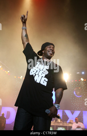 Rapper BUSTA RHYMES uns in Mart 2007. Eis-Palast, St. Petersburg, Russland. Stockfoto