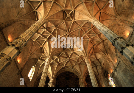 Portugal, Lissabon, Belem Viertel, Mosteiro Dos Jeronimos (Hieronymus-Kloster) als Weltkulturerbe der UNESCO gelistet Stockfoto