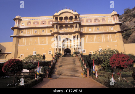 Indien, Rajasthan State Samode Dorf, Samode Palace Hotel Stockfoto