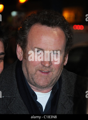 Colm Meaney Dreharbeiten zu einer Verfolgungsjagd auf Markt-Straße mitten im Zentrum der Stadt für den neuen Film "Law Abiding Citizen" Stockfoto