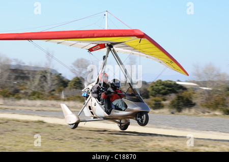 Tanarg Trike geht in die Luft die nächste Erfindung, so weit, das fliegende Auto. Dieses zweisitzige Trike ist durchaus eine revolution Stockfoto