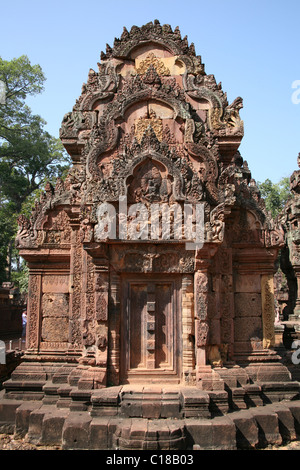 Banteay Srey Tempel in der Nähe von Angkor in Kambodscha Stockfoto