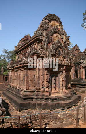 Banteay Srey Tempel in der Nähe von Angkor in Kambodscha Stockfoto