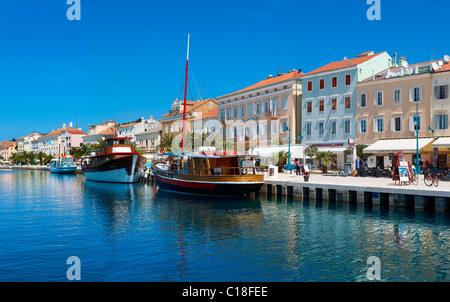 Hafen von Mali Lošinj, Insel Lošinj Kroatien Stockfoto