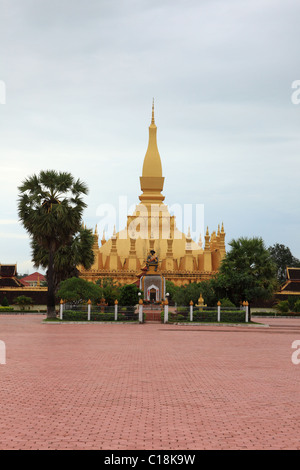 Pha, die Luang Tempel in Laos Stockfoto