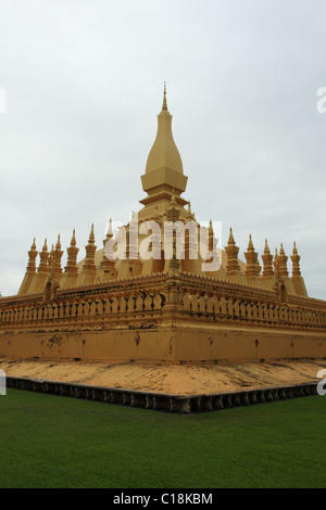 Pha, die Luang Tempel in Laos Stockfoto