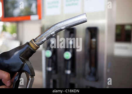 Gas-Pumpe-Düse Stockfoto