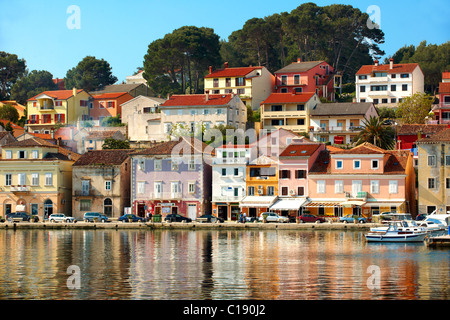 Hafen von Mali Lošinj, Insel Lošinj Kroatien Stockfoto