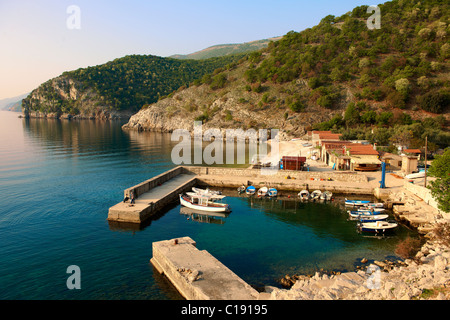 Hafen von Beli, Insel Cres, Kroatien Stockfoto