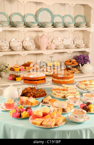 BRITISCHER AFTERNOON TEA SHOP Stockfoto