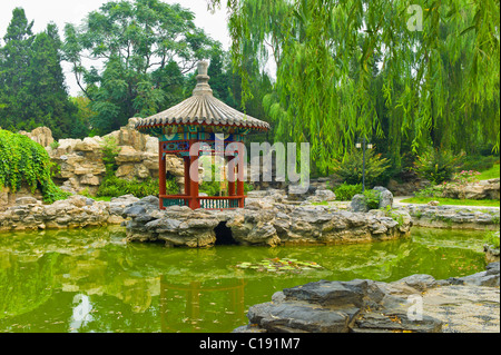 Chinesischen Garten. Ritan Park. Beijing. China Stockfoto