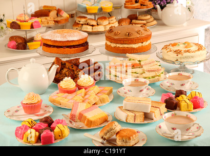 BRITISCHER AFTERNOON TEA SHOP Stockfoto