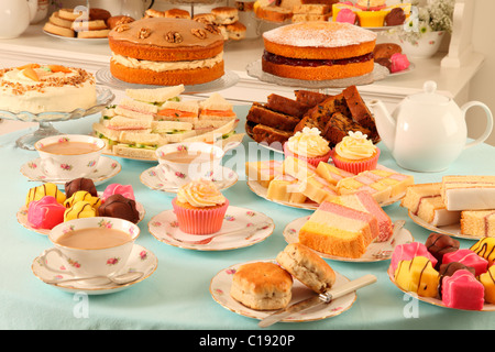 BRITISCHER AFTERNOON TEA SHOP Stockfoto