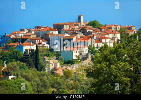 Beli Hügelstadt, Insel Cres, Kroatien Stockfoto