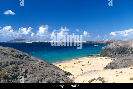 Playa Papagayo, Lanzarote, Kanarische Inseln, Spanien, Europa Stockfoto