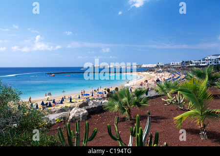 Playa Dorada von Playa Blanca, Lanzarote, Kanarische Inseln, Spanien, Europa Stockfoto