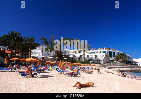 Strand von Corralejo auf Fuerteventura, Kanarische Inseln, Spanien, Europa Stockfoto