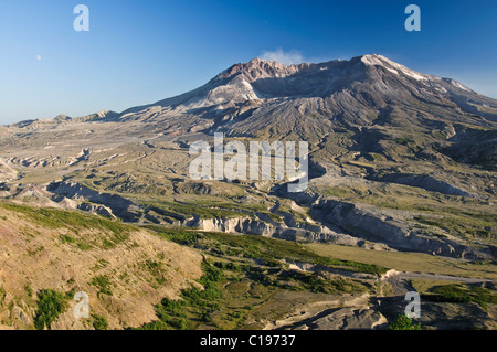 Aktiven Vulkan Mount St. Helens Rauchen, National Volcanic Monument State Park, Washington, USA, Nordamerika Stockfoto