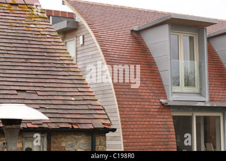 Architektonisches Detail auf Designer-Haus Stockfoto