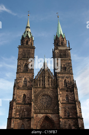 St.-Lorenz-Kirche befindet sich in Nürnberg, Deutschland Stockfoto