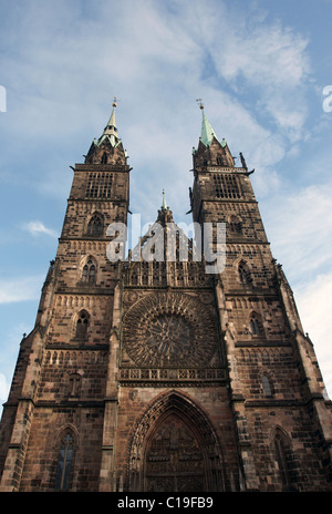 St.-Lorenz-Kirche befindet sich in Nürnberg, Deutschland Stockfoto