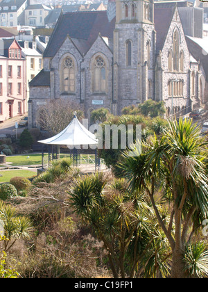 Ilfracombe Park und Band stehen, Devon, UK Stockfoto