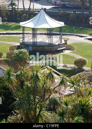 Ilfracombe Park und Band stehen, Devon, UK Stockfoto