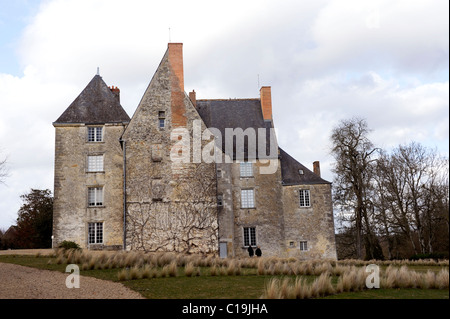 Sache Schloss, Honore de Balzac Museum, Sache, Loire-Tal, Indre-et-Loire, Frankreich, Europa, Autor von The Lily Of The Valley, Le Lys Stockfoto