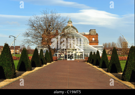 Der Palast und Wintergärten, Glasgow Green. Stockfoto