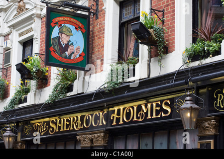 Die Sherlock Holmes Public House in London england Stockfoto