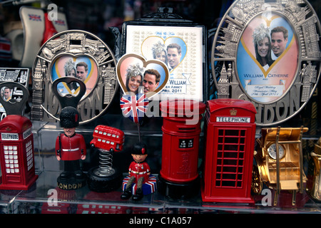königliche Hochzeit souvenirs Stockfoto