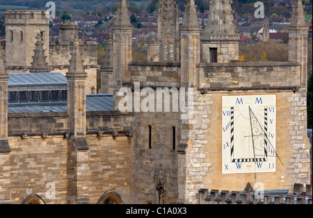 Sonnenuhr des All Souls College in Oxford, Oxfordshire, England, Großbritannien Stockfoto