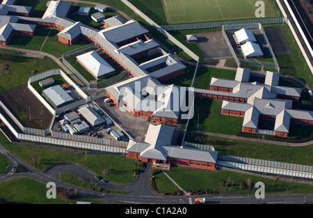 Luftaufnahme des HM Gefängnis Brinsford in Featherstone Wolverhampton England Uk Stockfoto