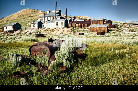 Geisterstadt Bodie, Kalifornien und Umgebung: Stockfoto