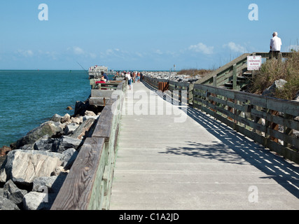 Jetty Park in Cape Canaveral auf der atlantischen Küste von Ost-Zentral-Florida in Brevard County vom Kennedy Space Center Stockfoto