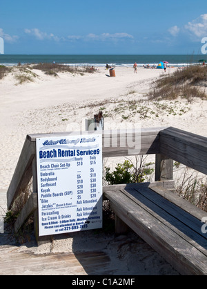 Jetty Park in Cape Canaveral auf der atlantischen Küste von Ost-Zentral-Florida in Brevard County vom Kennedy Space Center Stockfoto