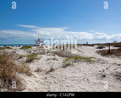 Jetty Park in Cape Canaveral auf der atlantischen Küste von Ost-Zentral-Florida in Brevard County vom Kennedy Space Center Stockfoto