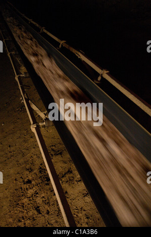 Förderband in der mine Stockfoto